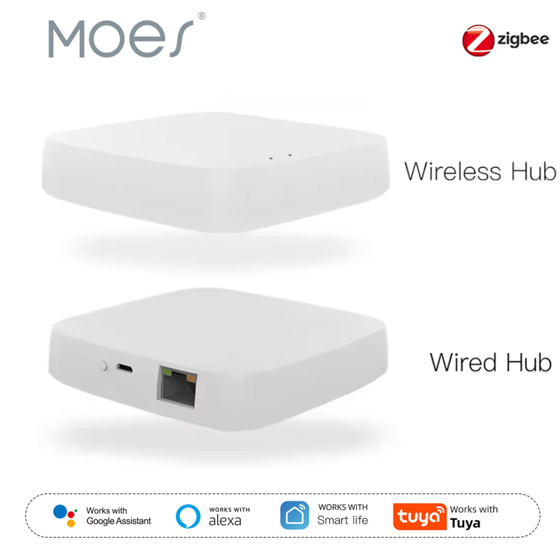 Smart Home Hub - Moes Tuya ZigBee 3.0 Smart Gateway