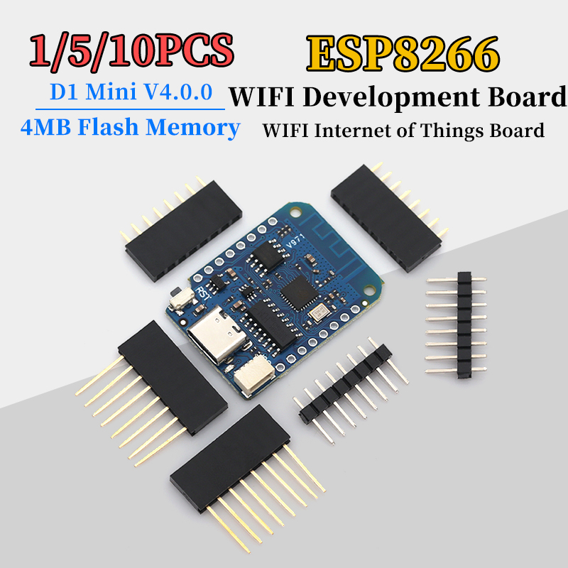 1/5/10Pcs D1 Mini V4.0.0 Based - đánh giá và giá Smart Home Arduino Uno
