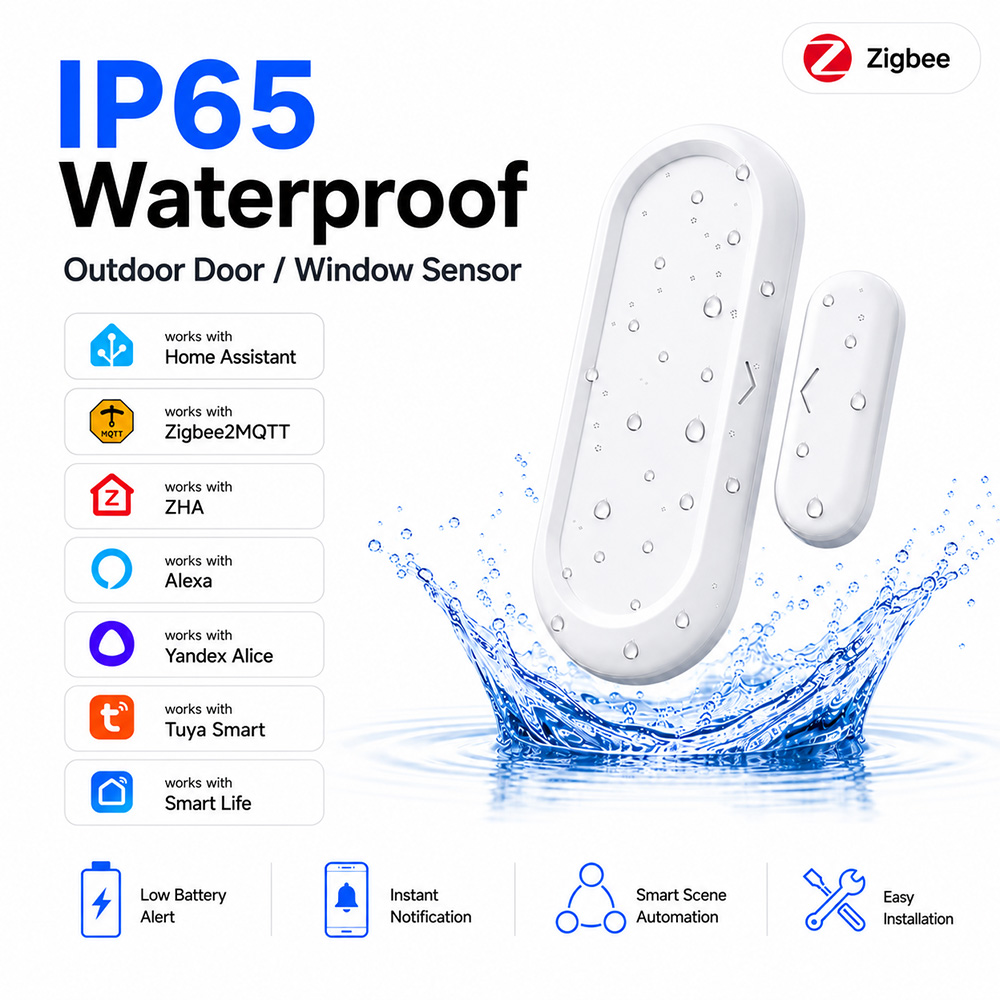Waterproof Door Window Sensor  - đánh giá và giá Smart Home Zigbee Gateway