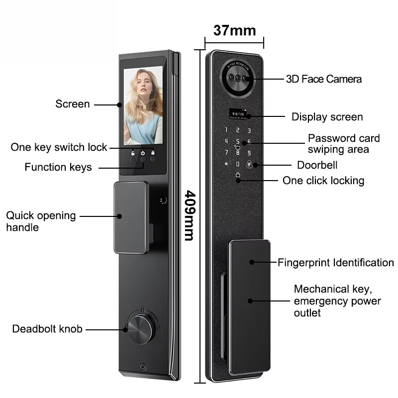 Tuya WiFi Smart Door Lock, Hom - đánh giá và giá Smart Home Door Lock
