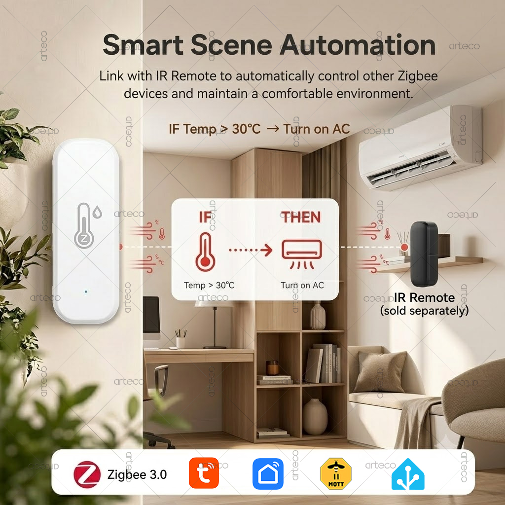 ZigBee Temperature And Humidit - đánh giá và giá Smart Home Zigbee Gateway