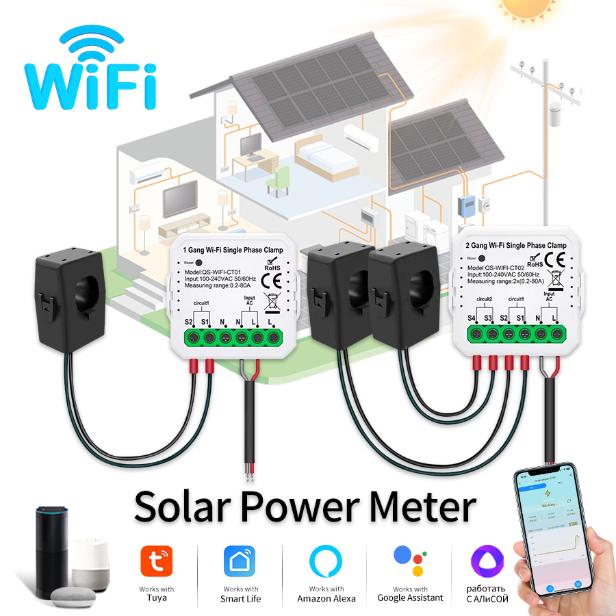 Tuya Smart WiFi Solar Power En - đánh giá và giá Smart Energy Monitor