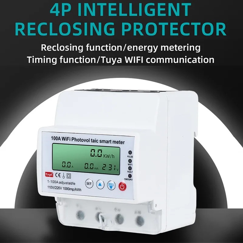 4P 1-100A WiFi Photovoltaic Sm - đánh giá và giá Smart Energy Monitor