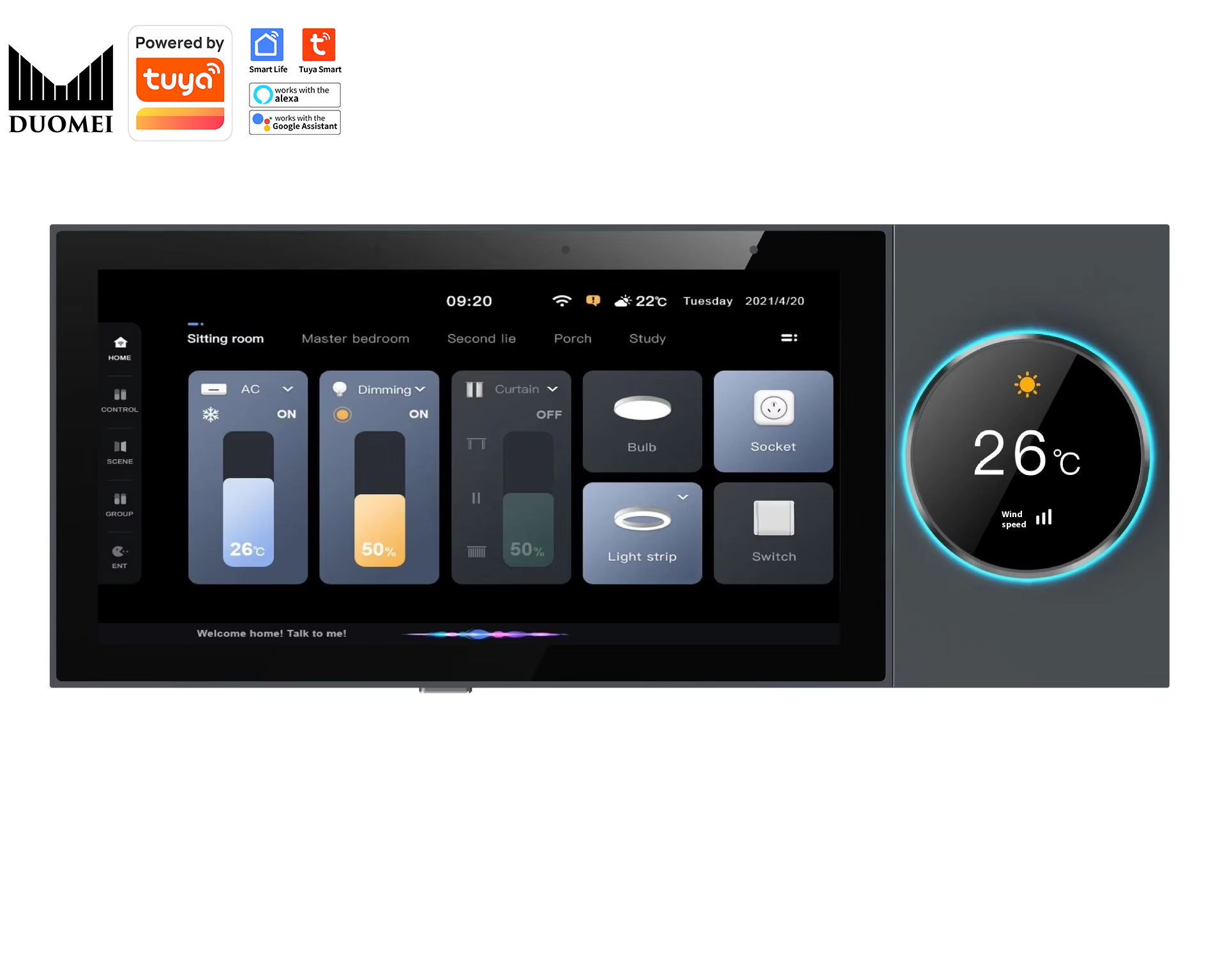 DUOMEI Smart Home System Tuya  - đánh giá và giá Smart Home Zigbee Gateway