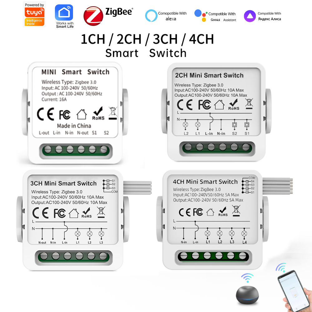 Tuya Zigbee 3.0 Smart Switch 1 - đánh giá và giá Smart Home Lighting