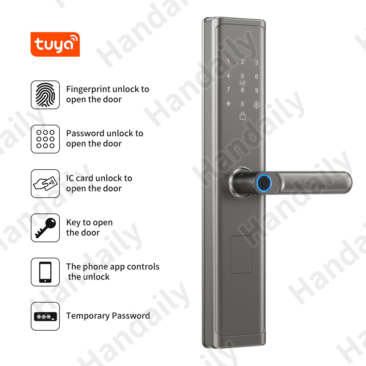 Tuya Wifi TTlock App Fingerpri - đánh giá và giá Smart Home Door Lock