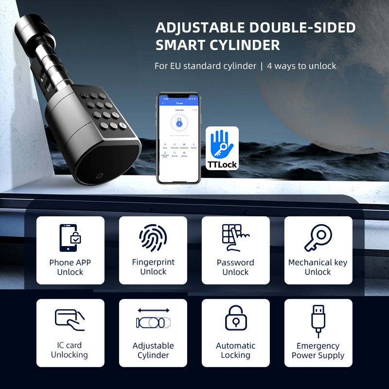 Smart Euro Cylindrical Door Lo - đánh giá và giá Smart Home Door Lock