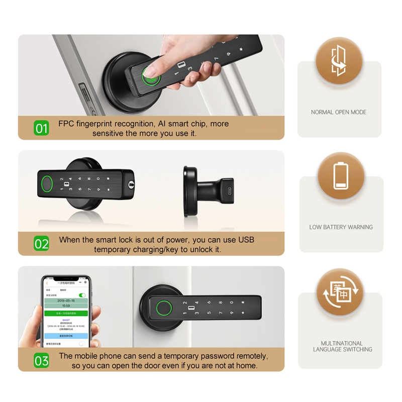 WiFi Remote Control Tuya Smart - đánh giá và giá Smart Home Door Lock