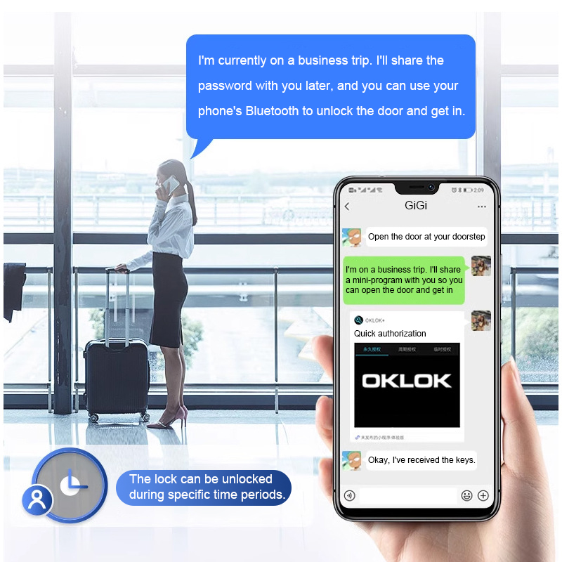 Intelligent Padlock Hang Desig - đánh giá và giá Smart Home Door Lock
