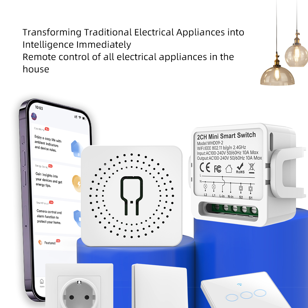 2 Way Tuya Smart Switch 2Gang  - đánh giá và giá Smart Home Lighting