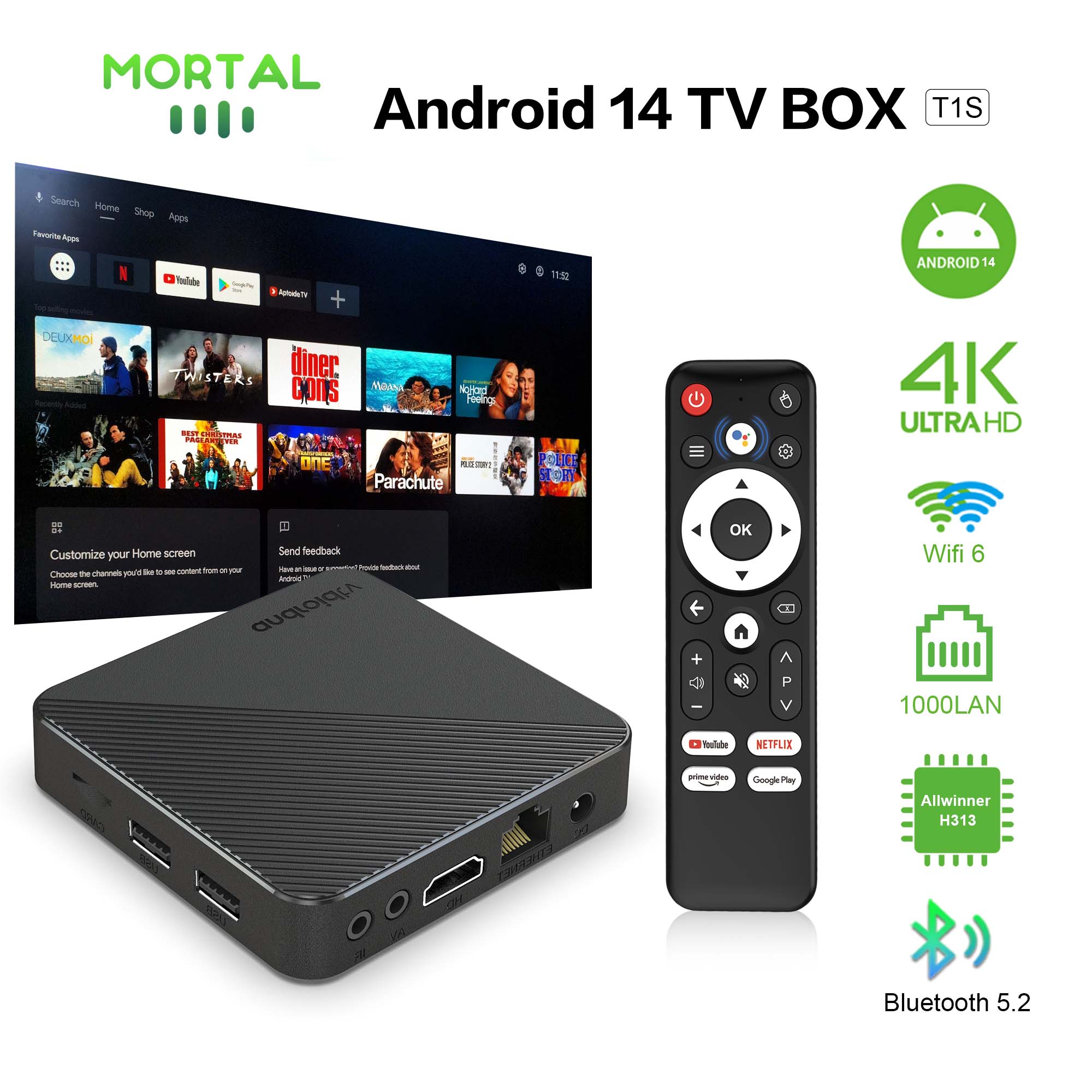 Android14 TV Box Smart Home Th - đánh giá và giá Smart Home Youtube