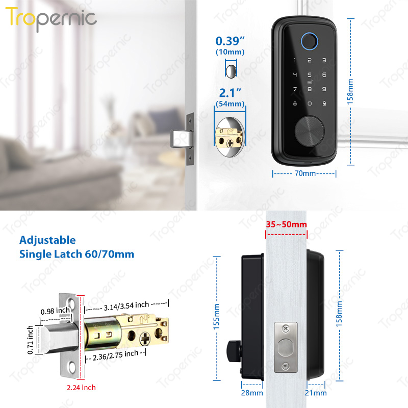 Tuya Zigbee Door Deadbolt Lock - đánh giá và giá Smart Home Door Lock