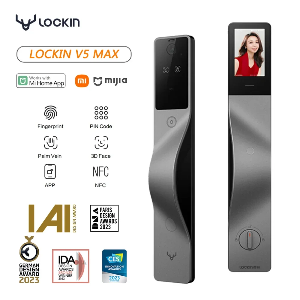 Lockin V5 Max 3D Face Recognit - đánh giá và giá Smart Home Door Lock