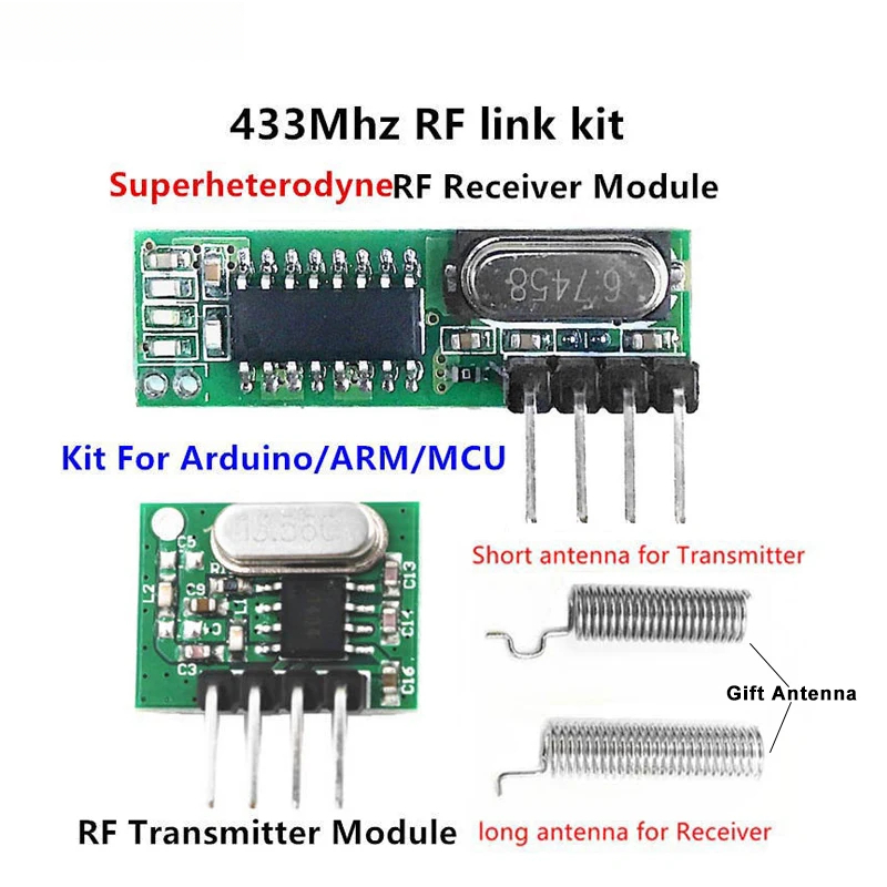 433Mhz RF Transmitter and Rece - đánh giá và giá Smart Home Arduino Uno