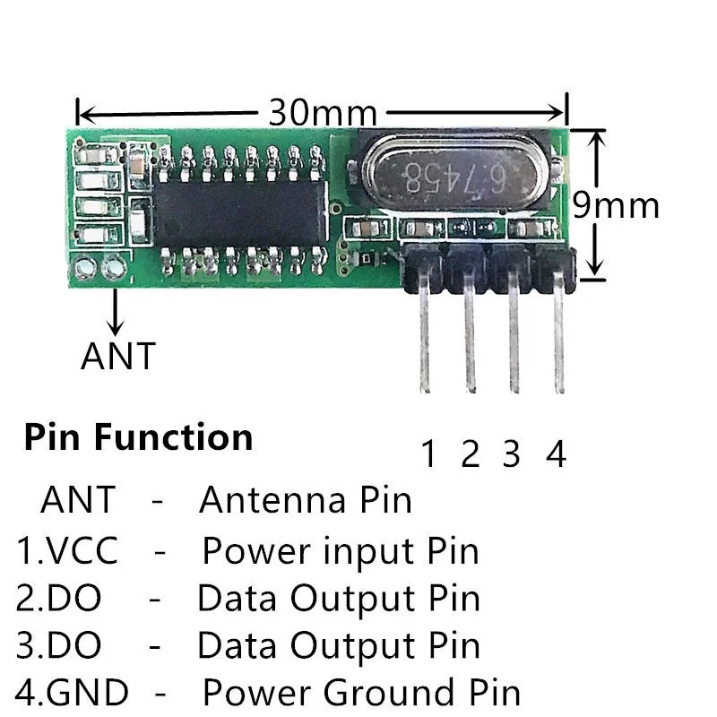 433Mhz RF Transmitter and Rece - đánh giá và giá Smart Home Arduino Uno
